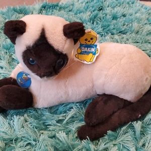 nwt 1986 Dakin siamese cat stuffed animal